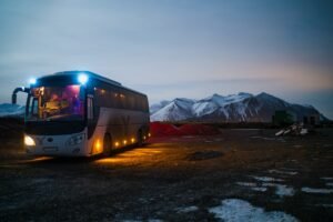 coach bus travel across multiple European countries