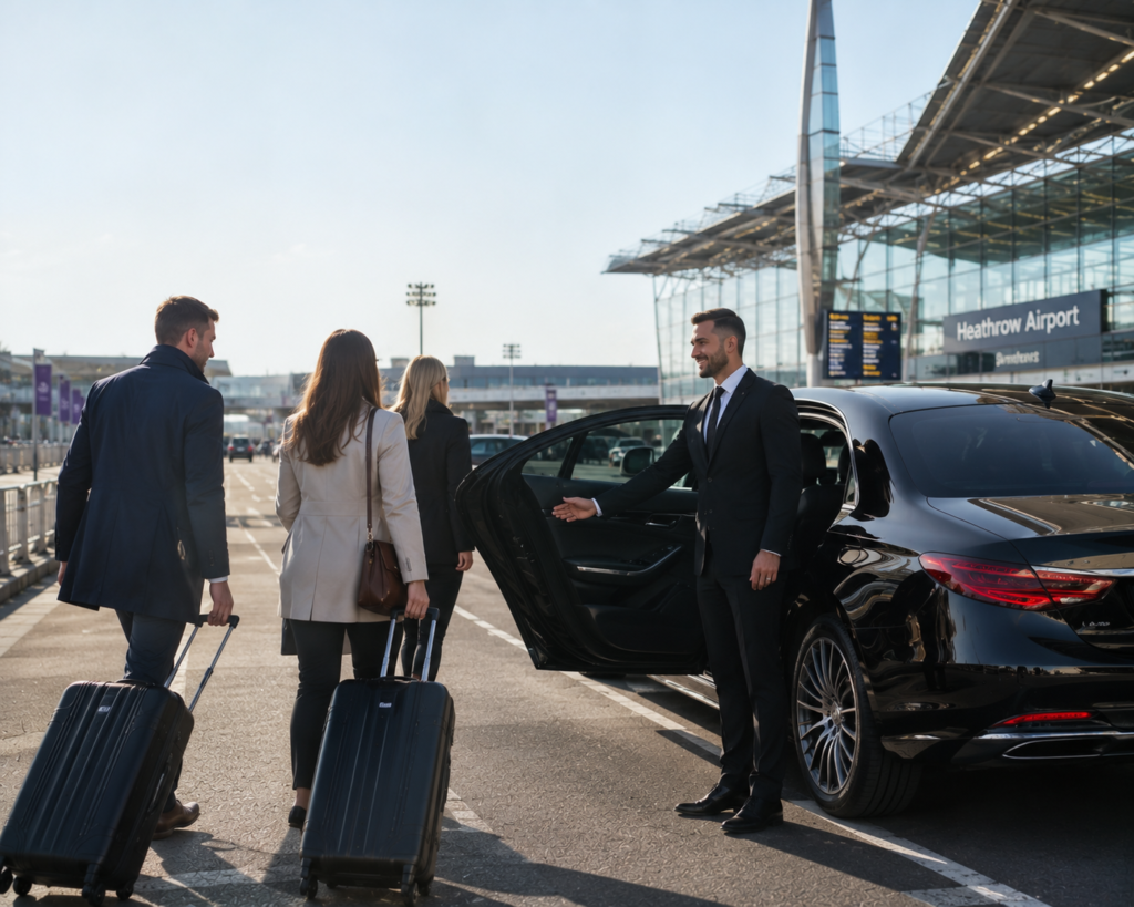 Professional chauffeur service Cologne with a luxury vehicle