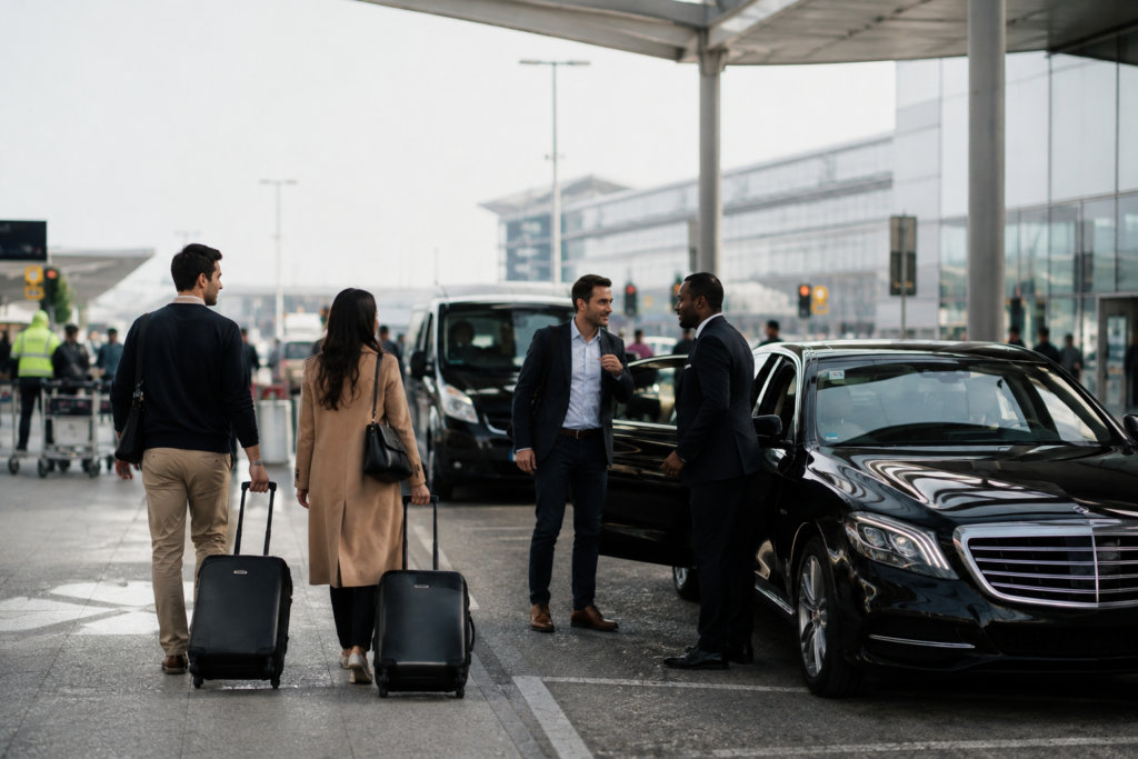 Door to door transfer in Italy with a luxury chauffeur-driven vehicle